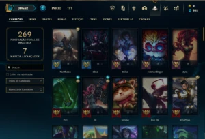 Platina 3 com 90 Champs e 44 Skins + 20 Espolios ( MAIN JG ) - League of Legends LOL