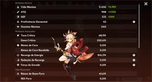 Conta Genshin Impact AR 59 Late Game com 16 5⭐