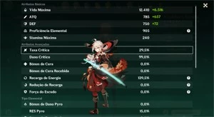 Conta Genshin Impact AR 59 Late Game com 16 5⭐
