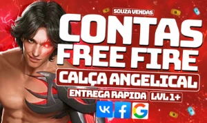 Conta De Free Fire Com Angelical Vermelha +Camisa Santander