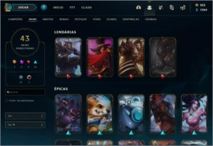 Conta League of Legends --- Platina 3 LOL