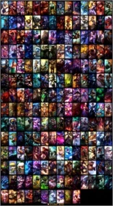 conta com todos os champs mais de 150 skins - League of Legends LOL
