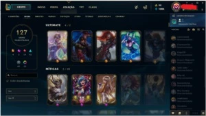 Conta League of Legends 127 Skin Só as melhores LOL