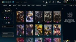 Conta RARA | 1352 SKINS 36K BLUE ESSENCE | - League of Legends LOL