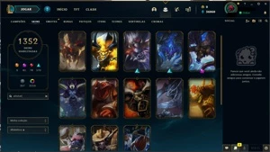 Conta RARA | 1352 SKINS 36K BLUE ESSENCE | - League of Legends LOL
