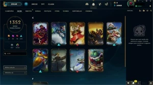 Conta RARA | 1352 SKINS 36K BLUE ESSENCE | - League of Legends LOL
