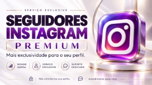 SEGUIDORES INSTAGRAM BR ★PREMIUM★ [MENOR QUEDA!] - Redes Sociais