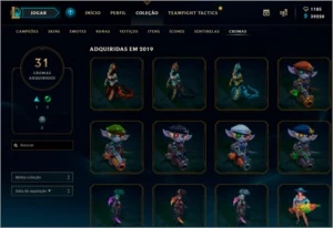 CONTA LOL - TODOS OS CAMPEÕES - League of Legends