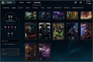 Vendo Conta de League of Legends - Gold IV - Todos Campeões LOL