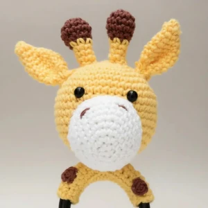 Chocalho Girafa Grande em Amigurumi - Artesanato e Personalizados