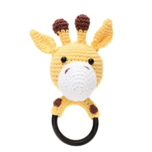 Chocalho Girafa Grande em Amigurumi - Artesanato e Personalizados