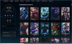Conta do lol com emote de challenger,235 skin e diamante 2 - League of Legends