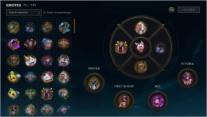 Conta do lol com emote de challenger,235 skin e diamante 2 - League of Legends