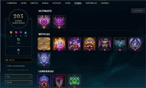 Conta LoL Mestre Season 11 e 12 SoloQ 151 skins - League of Legends