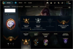 Conta ouro 4 com 61 champs e 57 skins +71 Pontos de Prestigi - League of Legends LOL