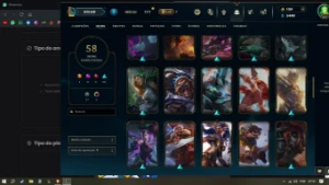 NASUS k9 RIOT KAYLE, conta nv 227, 58 skins! Up ma - League of Legends LOL