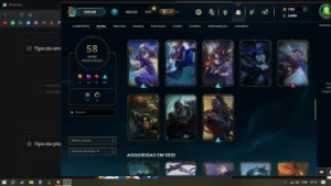 NASUS k9 RIOT KAYLE, conta nv 227, 58 skins! Up ma - League of Legends LOL