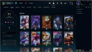 Conta Ouro IV - 81 Skins - 103 Campeões - League of Legends LOL