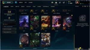 Conta diamante 60% de winrate - League of Legends LOL