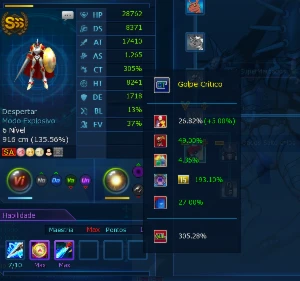 Conta Ladmo (Omegamon) Mid-Late Game 1 Sss+ 3 Triple S - Digimon Masters Online