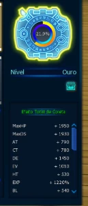 Conta Com Três Ranking U  LADMO Ômega - Digimon Masters Online