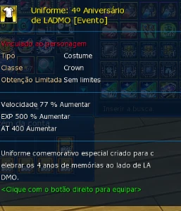 Conta Com Três Ranking U  LADMO Ômega - Digimon Masters Online