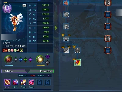 Conta Com Três Ranking U  LADMO Ômega - Digimon Masters Online