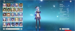 Conta AR 56 com 6K gemas 9 personagens 5* e 6 armas 5* - Genshin Impact