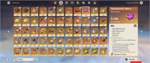 Conta AR 56 com 6K gemas 9 personagens 5* e 6 armas 5* - Genshin Impact