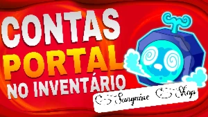 Conta Blox Fruits Com Portal No Inventário - Roblox