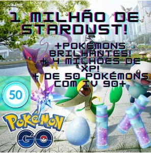 1 Milhão de Stardust - Pokémon GO - Pokemon GO