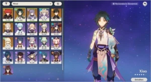 GENSHIN IMPACT CONTA COM XIAO (C1) E 6 CINCO ESTRELA  AR 50