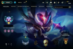 Conta com Skin Ultimate da LUX - League of Legends LOL