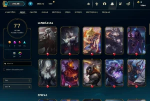 Conta com Skin Ultimate da LUX - League of Legends LOL