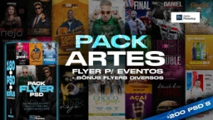 Pack de Flyers Editáveis para Photoshop + bonus e Tutorial - Serviços Digitais