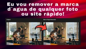 Vou remover qualquer marca dagua de qualquer imagem rapido - Serviços Digitais