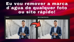 Vou remover qualquer marca dagua de qualquer imagem rapido - Serviços Digitais
