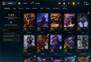 vendo conta com rammus rei/rammus king - League of Legends LOL