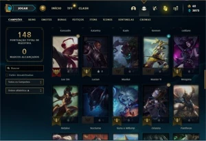 vendo conta com rammus rei/rammus king - League of Legends LOL