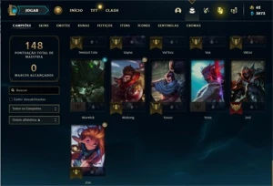 vendo conta com rammus rei/rammus king - League of Legends LOL