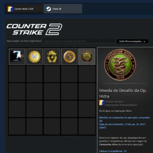 [Cs2] Conta Com Medalhas de Op Antigas - Counter Strike