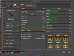 MS 455 Gentebra (Char Love) - ED 211 Belobra - Loyalty 15% - Tibia