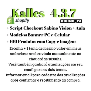 Tema Shopify Kalles Original + Atualizações - Outros