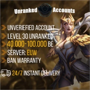 League of legends unranked account LOL