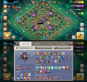 Cv15 Semi Full Th15 Bem Upado Com Bastante Paisagem Skins - Clash of Clans