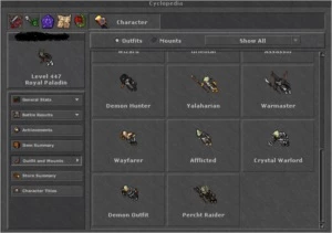 RP 447 - PVP AMARELO - ACC COM VARIOS MAKERS SKILADOS - Tibia