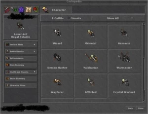 RP 447 - PVP AMARELO - ACC COM VARIOS MAKERS SKILADOS - Tibia