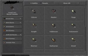 RP 447 - PVP AMARELO - ACC COM VARIOS MAKERS SKILADOS - Tibia