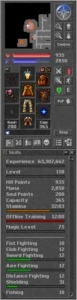 VENDO MS LVL 158 WORLD JUSTERA - Tibia
