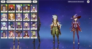 AR26 - Cyno com Lança de Jade + Diluc + Mona + 4 tiros - Genshin Impact